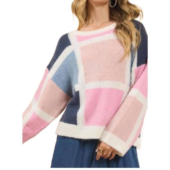 NEW SADIE & SAGE candy sweater in multi - Picture 1 of 1